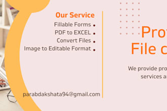 do PDF to word, excel to word, convert scan pdf to excel