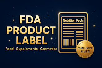 design and review fda compliant product labels for cosmetics