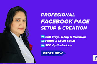 create,setup and manage your facebook page,business page and fan page