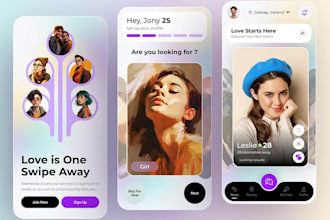 develop dating app, ai dating app, chat app, social chat app and dating website