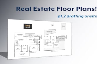 make or redraw floor plan for real estate agent in 1 hours