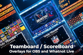 setup whatnot live stream on obs with animated overlays