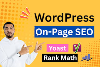 wordpress onpage SEO with rank math or yoast plugin