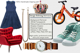 do bulk image background removal, cut out and clipping path service