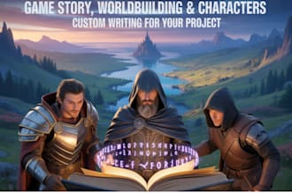 create your worldbuilding characters and game story