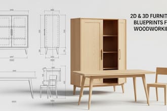 design custom woodworking plans and furniture layouts