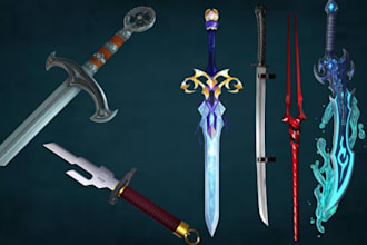 sculpt 3d cosplay sword cosplay weapon 3d mask cosplay accessory stl fo 3d print