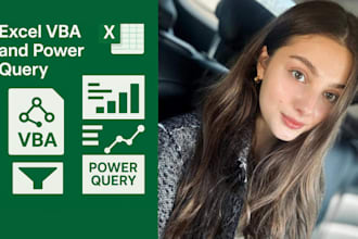 do data analysis for you in excel and automation in vba and power query