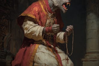 create a dark horror and fantasy horror character