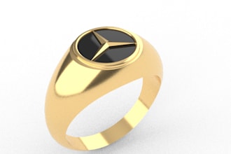create custom 3d jewellery cad designs in rhino with stl and renders