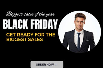 design black friday sales banner post ad flyer