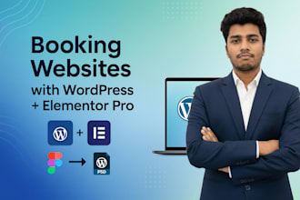 build a booking and appointment website with wordpress and elementor