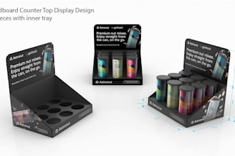 make cardboard retail countertop display to attract customer