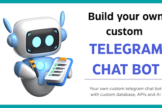 create a fully custom ai based telegram chat bot