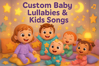 compose and sing custom baby lullaby or kids song