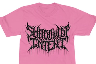 do awesome metal, brutal tshirt logo design
