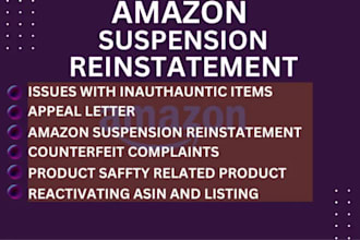 write an amazon poa for amazon account reinstatement and amazon suspension