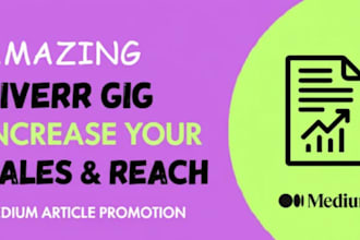 promote your medium article and bring follower