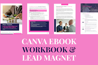 design ebook, PDF, workbook and lead magnet