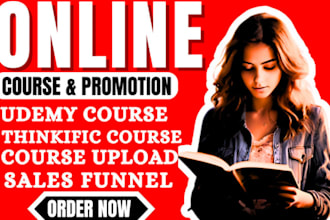 udemy online course promotion, kajabi, thinkific course promotion to get sales