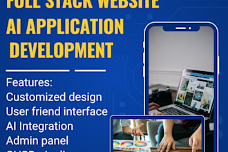 do ai website, ai app chatbot saas, llm ai software as full stack developer