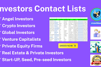 provide verified angel investors and venture capital email list