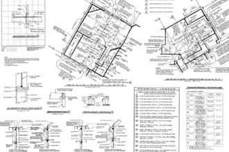 design timber or wood structure, framing and trusses plan