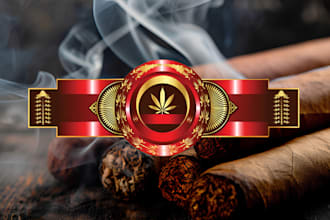 do a unique cigar label, cigar band, cigar box, and cigar logo for your business