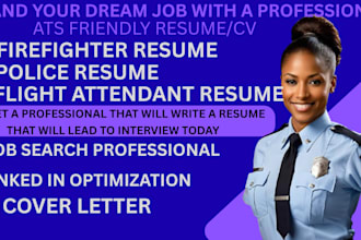 write you professional police resume writing, cover letter