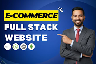 create an ecommerce website or multi vendor store using mern stack or full stack