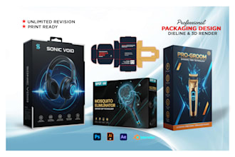 professional product packaging, dieline, and box design