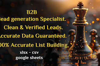 deliver targeted b2b verified lead generation with clean data delivery