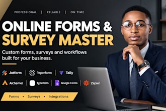 setup jotform paperform tally alchemer typeform google form zapier integration