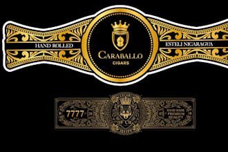 design or redesign vintage cigar band, labels, box, cigar logo