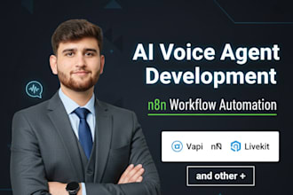 develop ai voice agents, using vapi, livekit and n8n