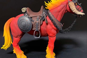 create custom 3d action figure and animal models for 3d printing