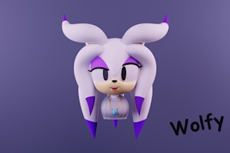 create cute and personalized 3d models for characters, props and scenes