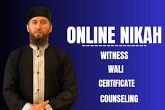 arrange urgent islamic nikah with wali, witnesses, and certificate