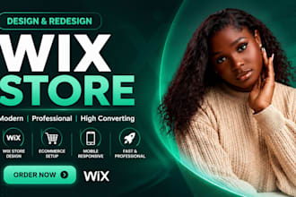 design wix website, wix website redesign or wix ecommerce store