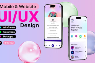 do UI UX design, mobile app or website ui ux design