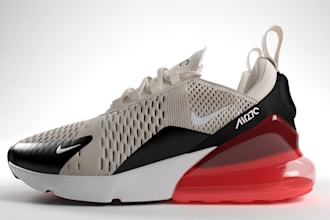 do 3d shoe design, sneaker design, footwear modeling and realistic animation