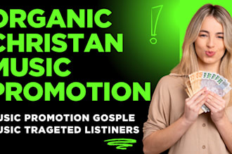 organic gospel music promotion, christian music promotion