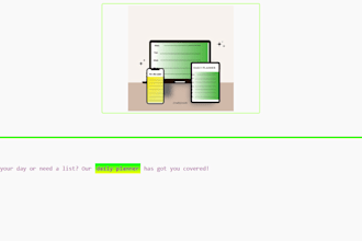 create a planner and to do list