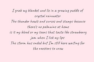 make your feelings into poetry