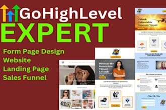develop gohighlevel website health fitness website gym website landing page