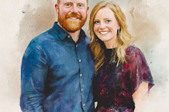 custom portraits family portraits ,couple portrait