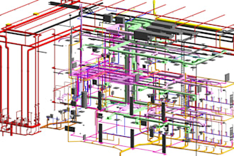 design bim models, mep, hvac, plumbing, and electrical plans in revit