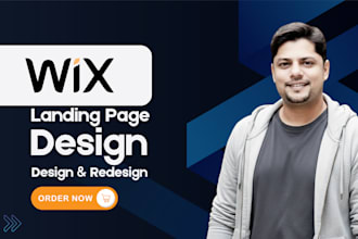 design and redesign a professional wix landing page
