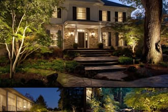 create backyard landscape design rendering