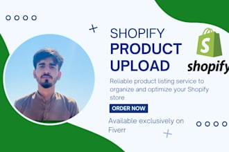 upload and optimize shopify products